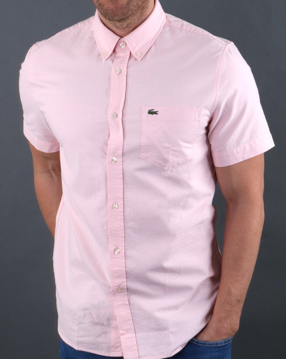 Lacoste Short Sleeve Shirt Pink
