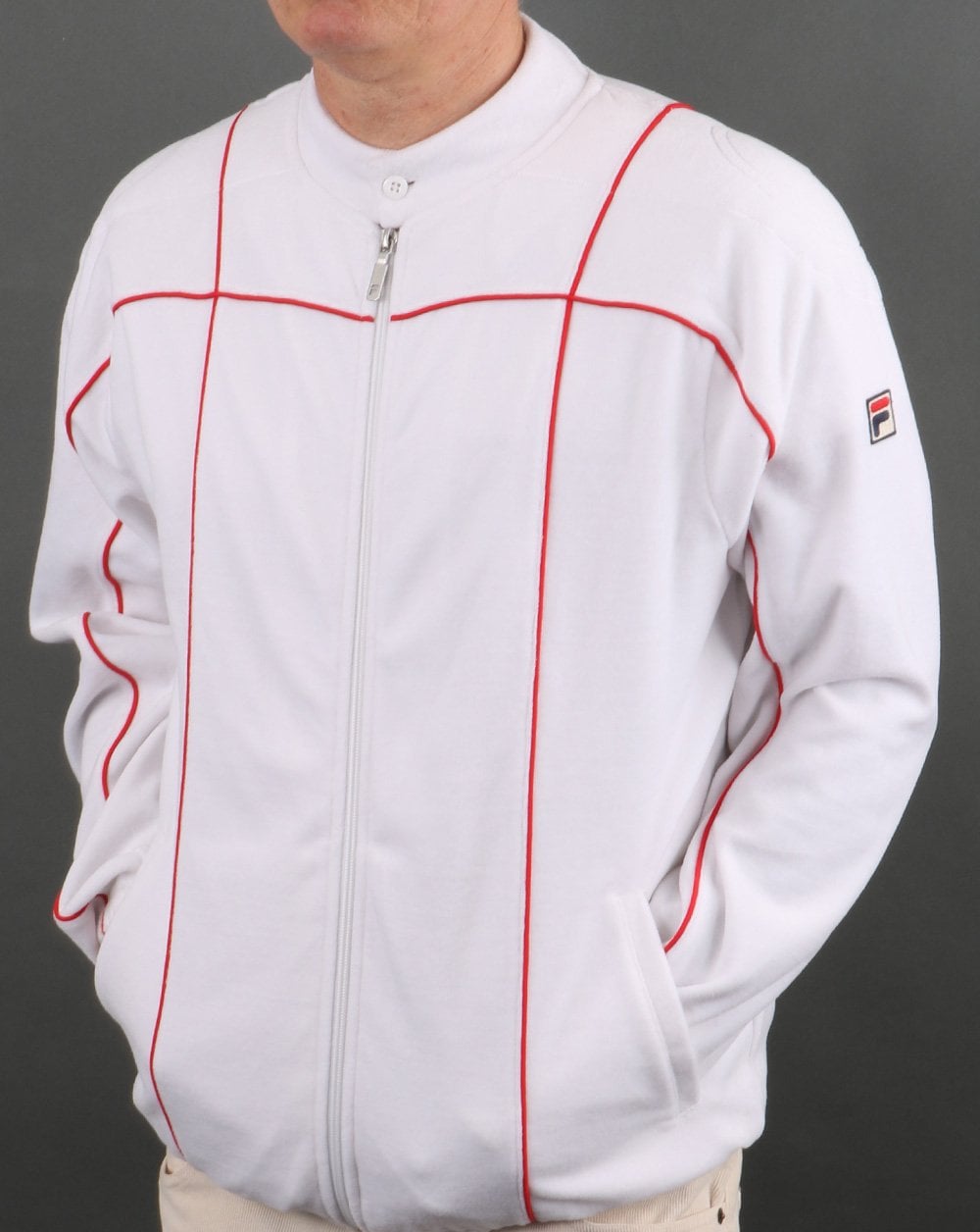 Fila Vintage Terrinda Velour Track Top White