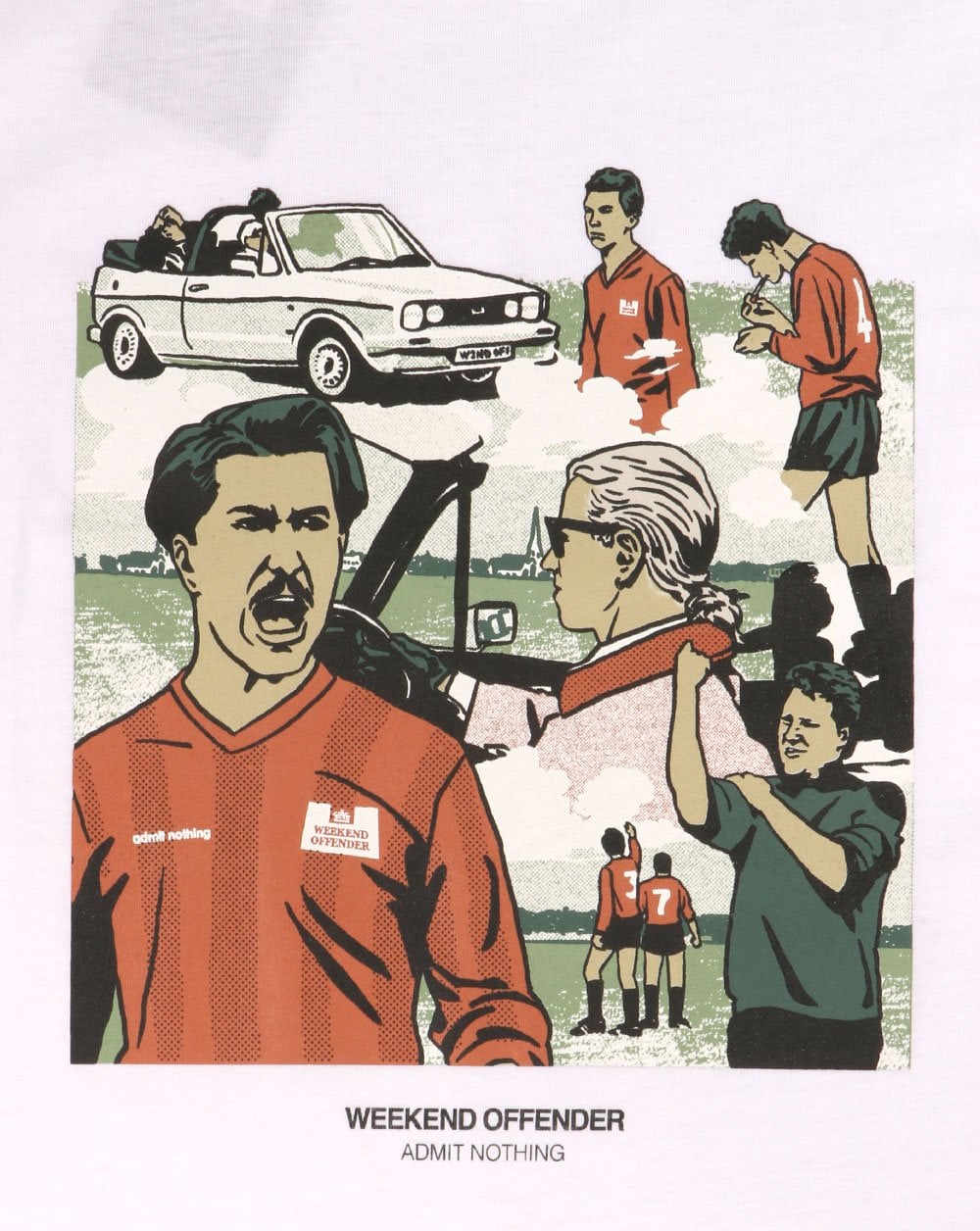 Weekend Offender Yeti T Shirt White