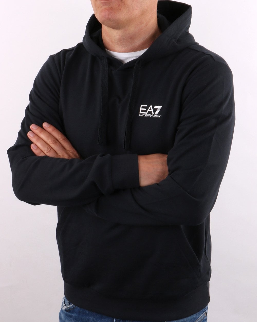 EA7 Classic Overhead Hoody Night Blue