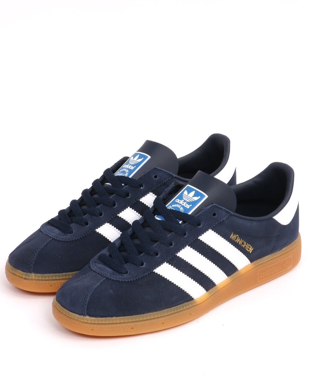 Adidas Munchen Trainers Navy/White/Gum