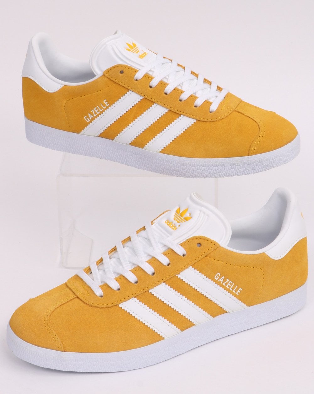 adidas gazelle silver green womens Adidas Gazelle Trainers Golden Yellow/White – 80's Casual Classics