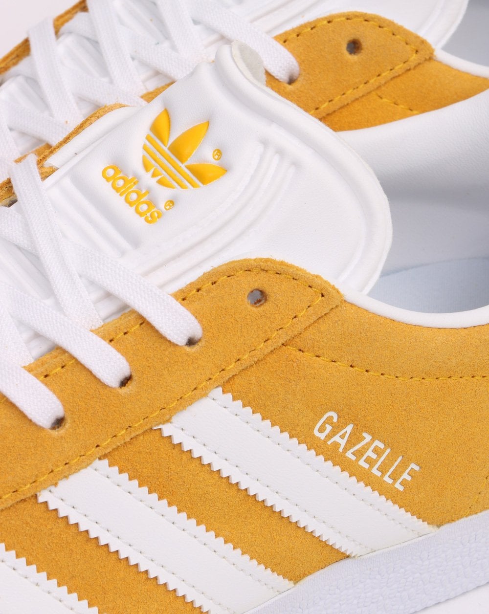 Adidas Gazelle Trainers Golden Yellow/White