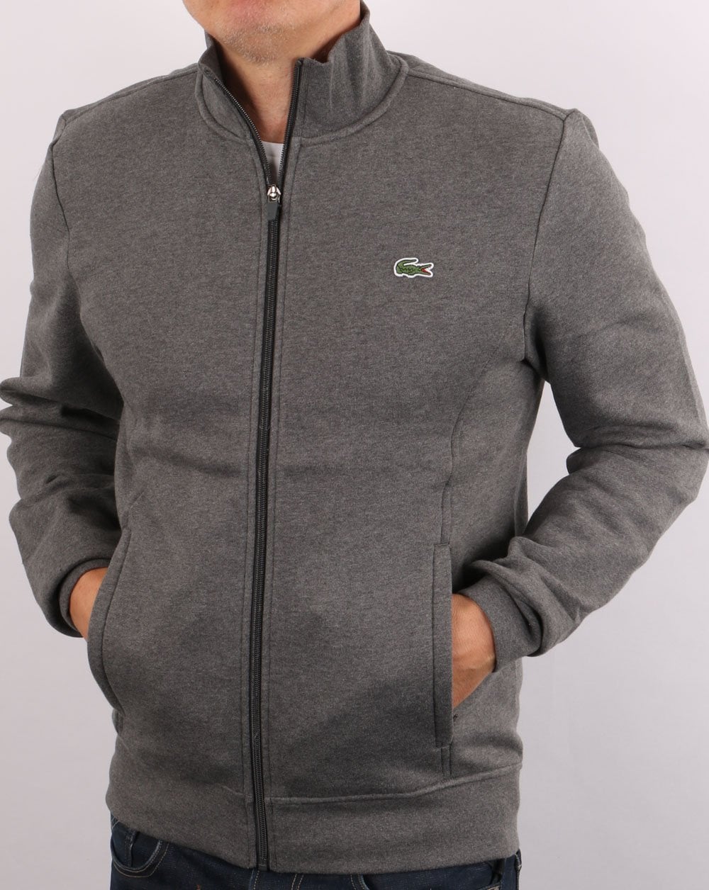 Lacoste Full Zip Track Top Graphite