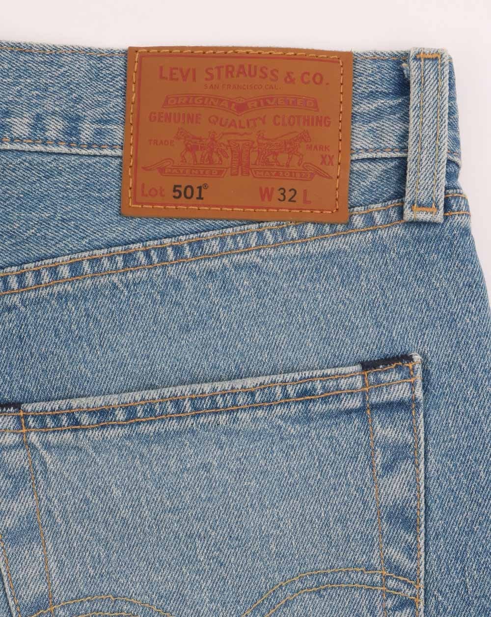 Levi's 501 Hemmed Shorts Blue