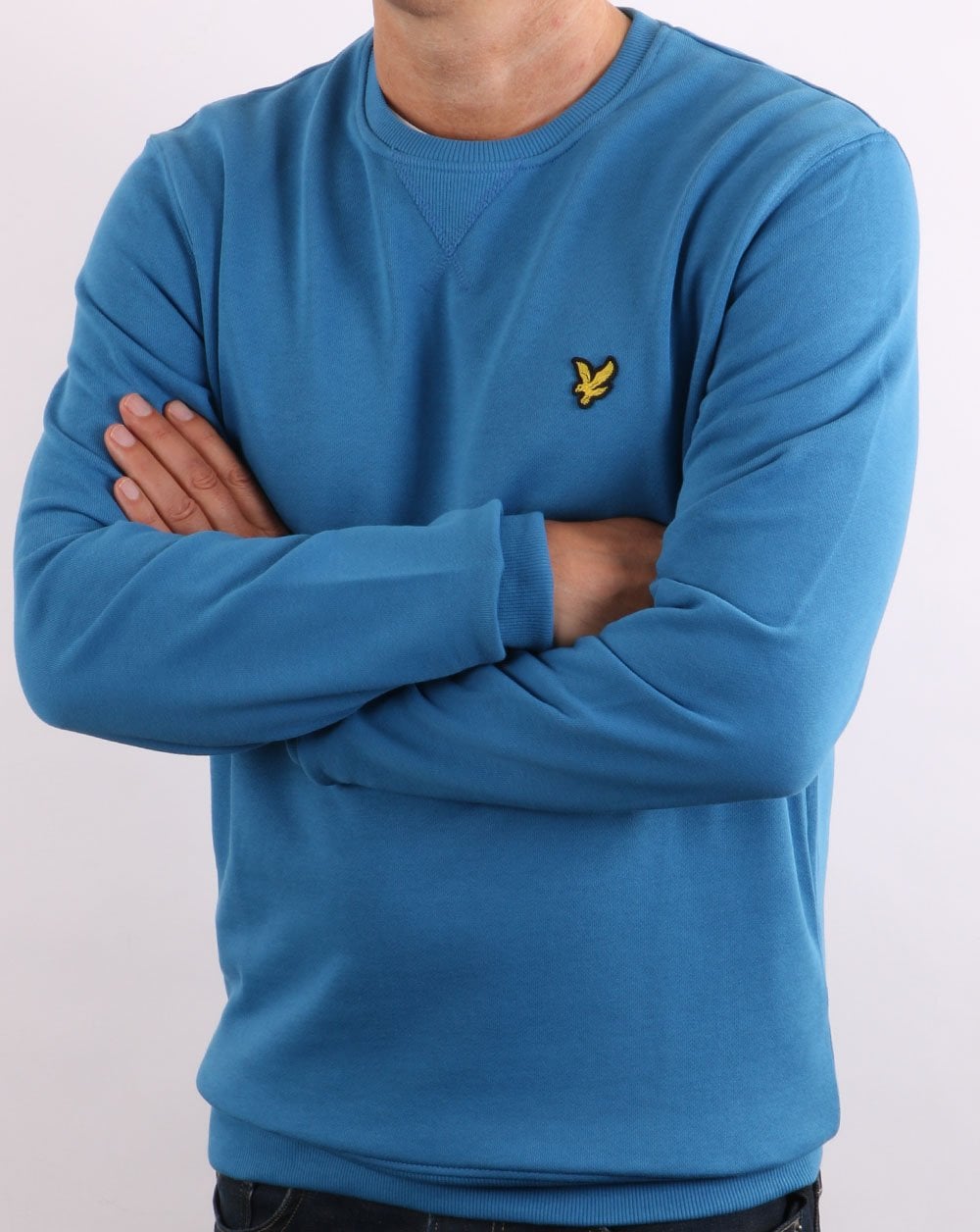 Lyle & Scott Crew Neck Sweatshirt Yale Blue
