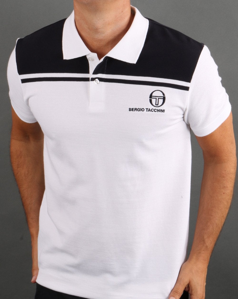 Sergio Tacchini New Young Line Polo Shirt White/Navy