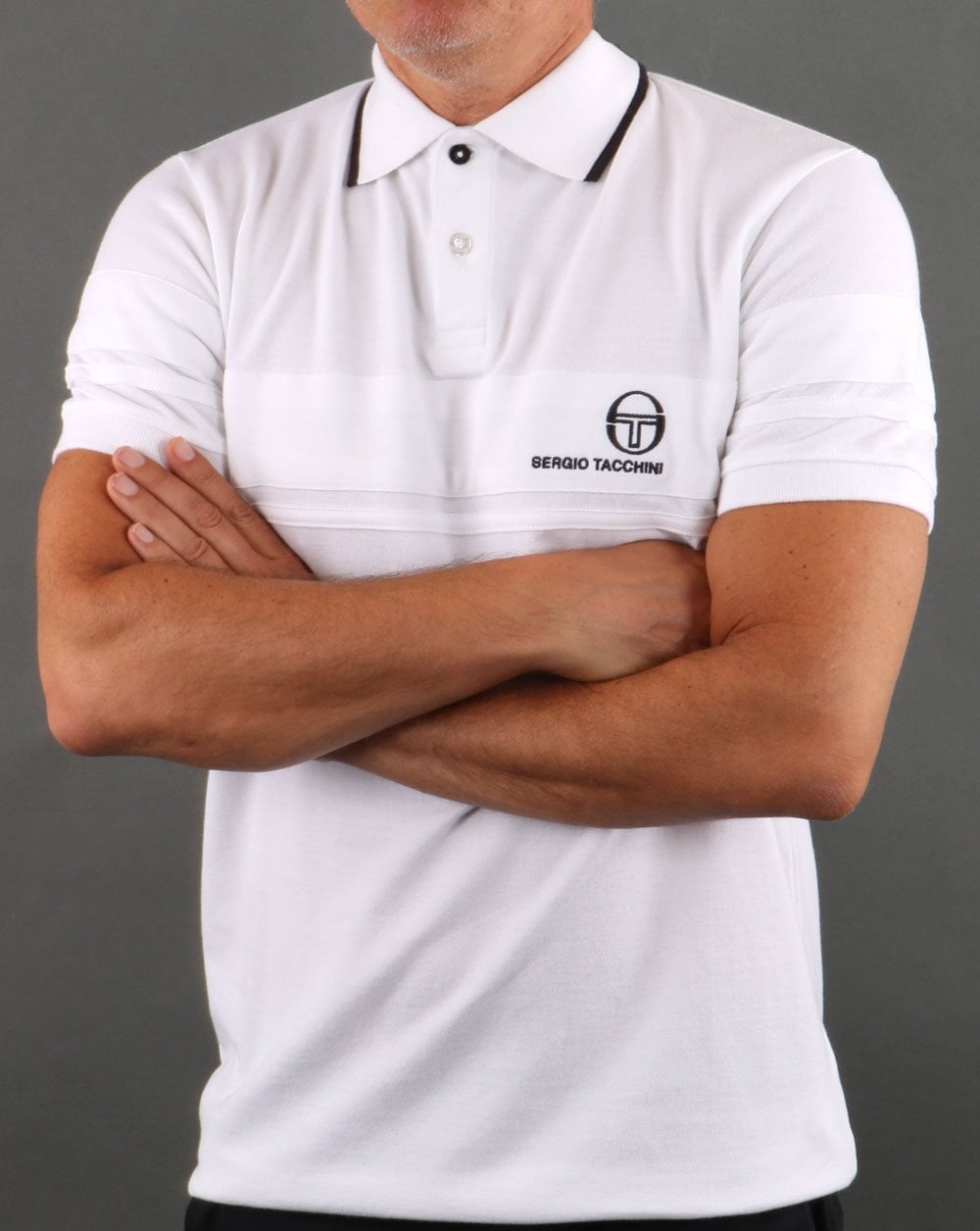 Sergio Tacchini YL Polo Shirt White/Navy