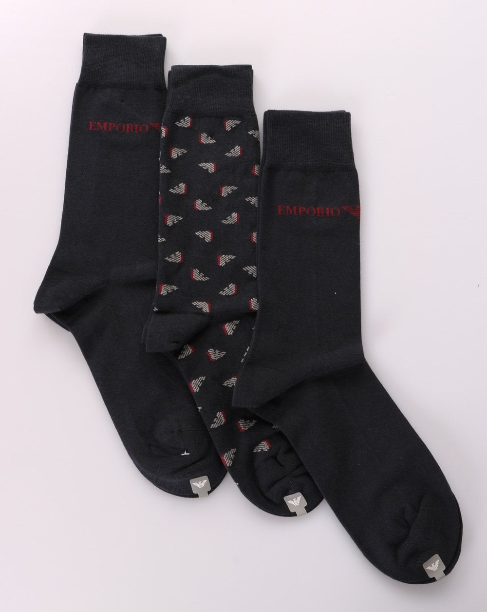 Emporio Armani 3 Pack Socks Black
