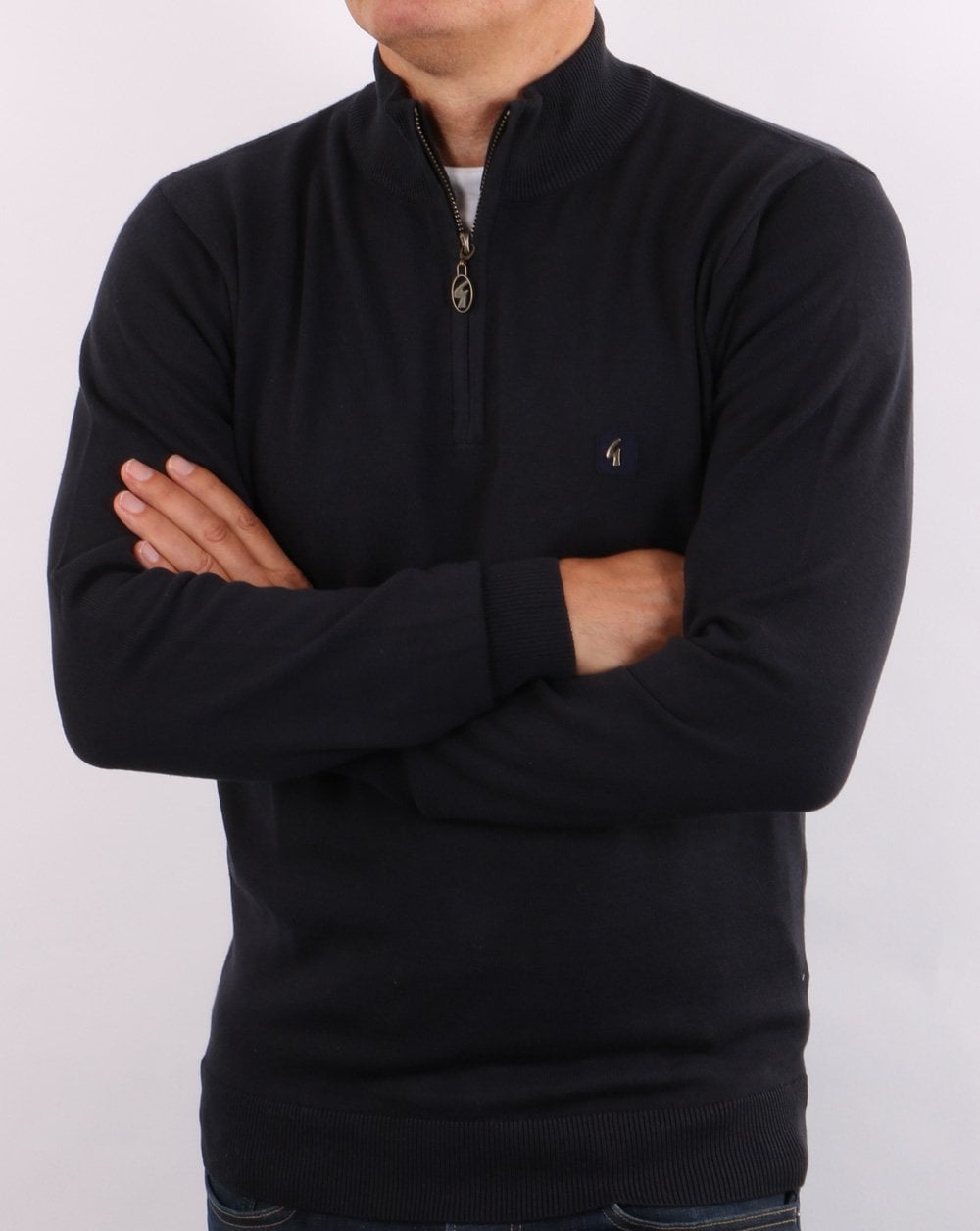 Gabicci Vintage Quarter Zip Navy