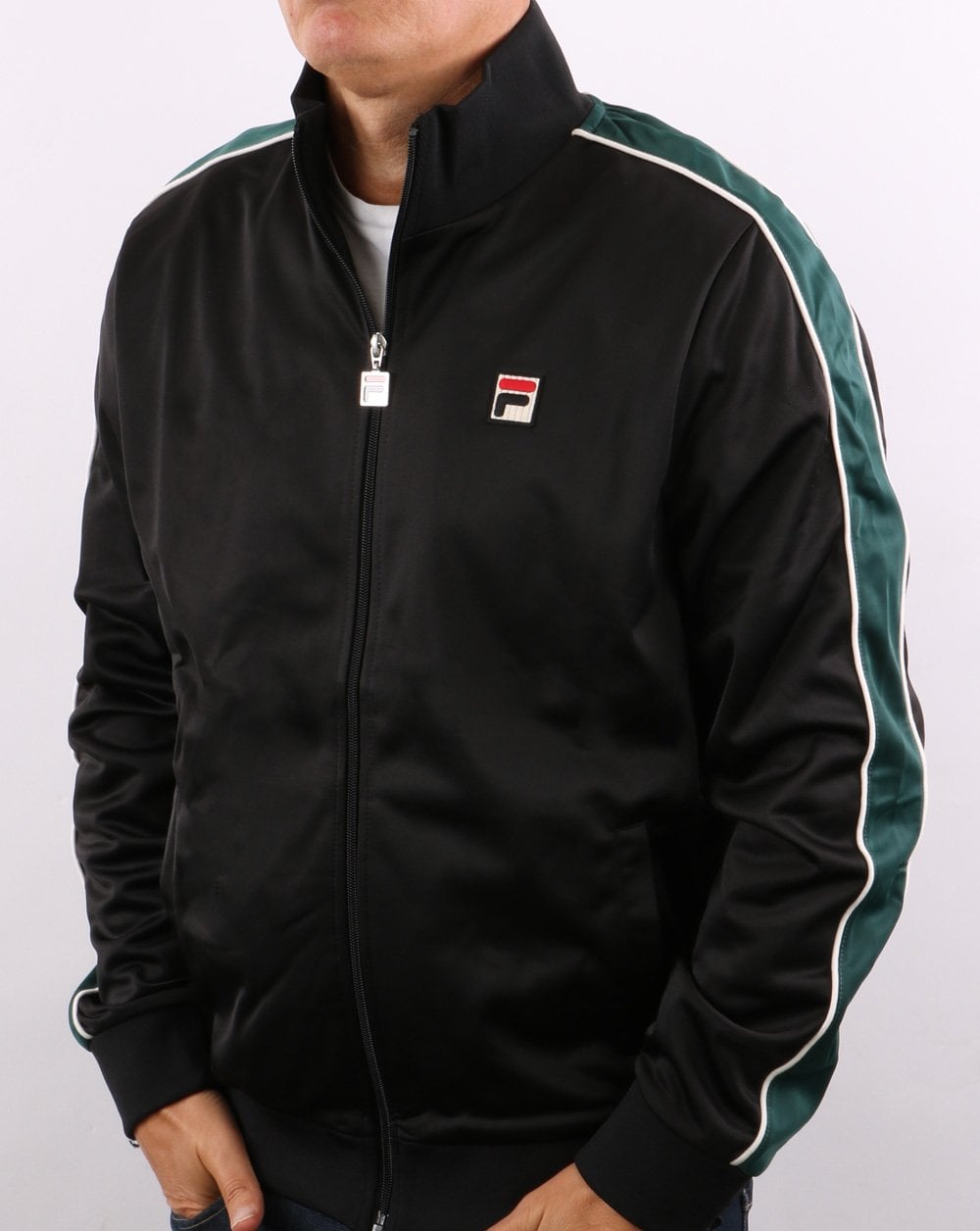 Fila Vintage Wicks Track Top Black/Green