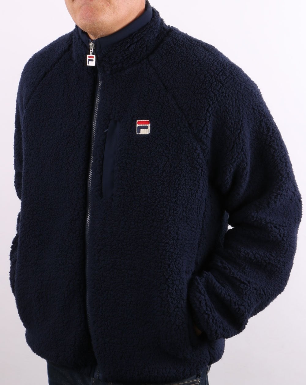 Fila Vintage Yuri Sherpa Fleece Navy