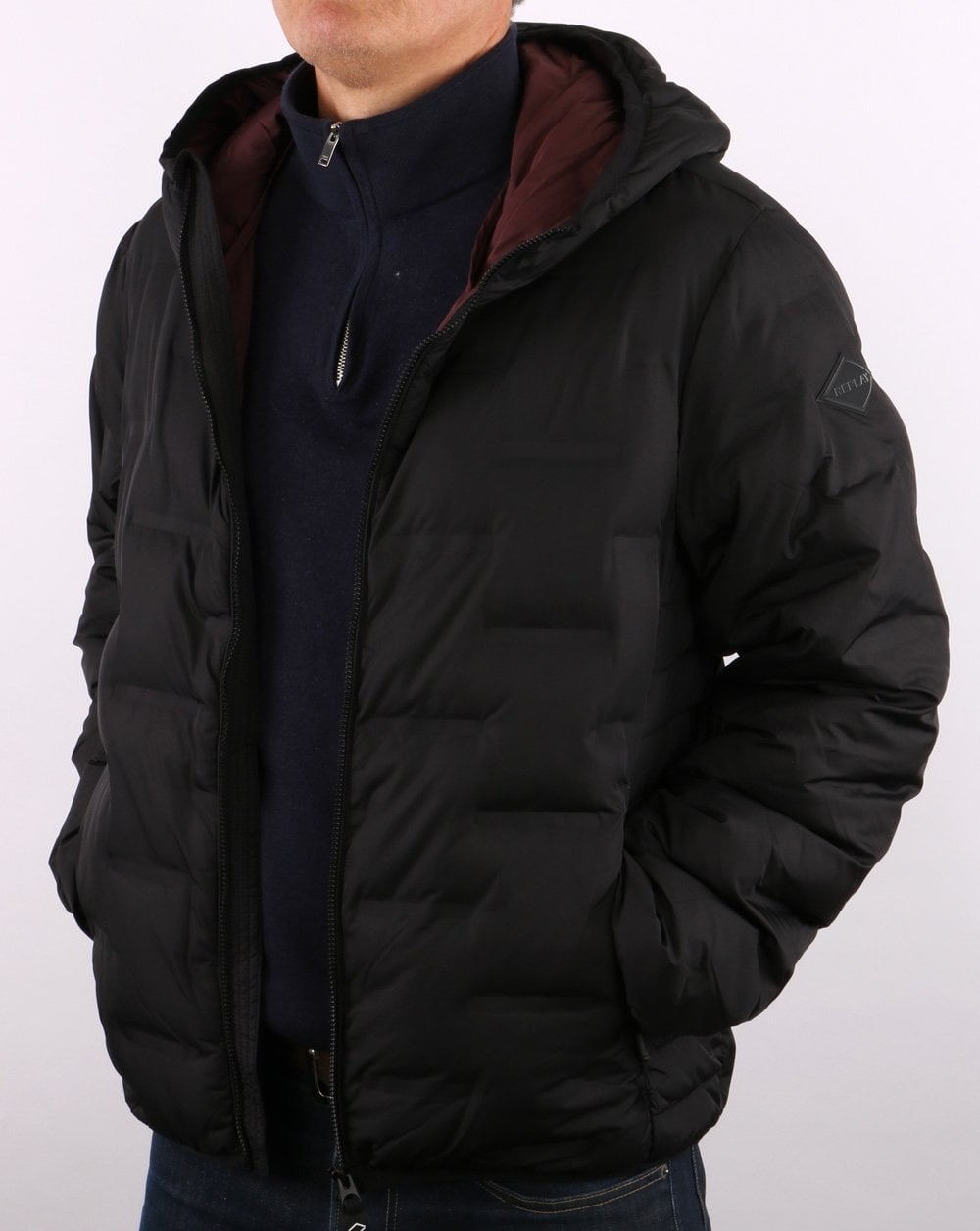 Replay Hooded Jacket Black