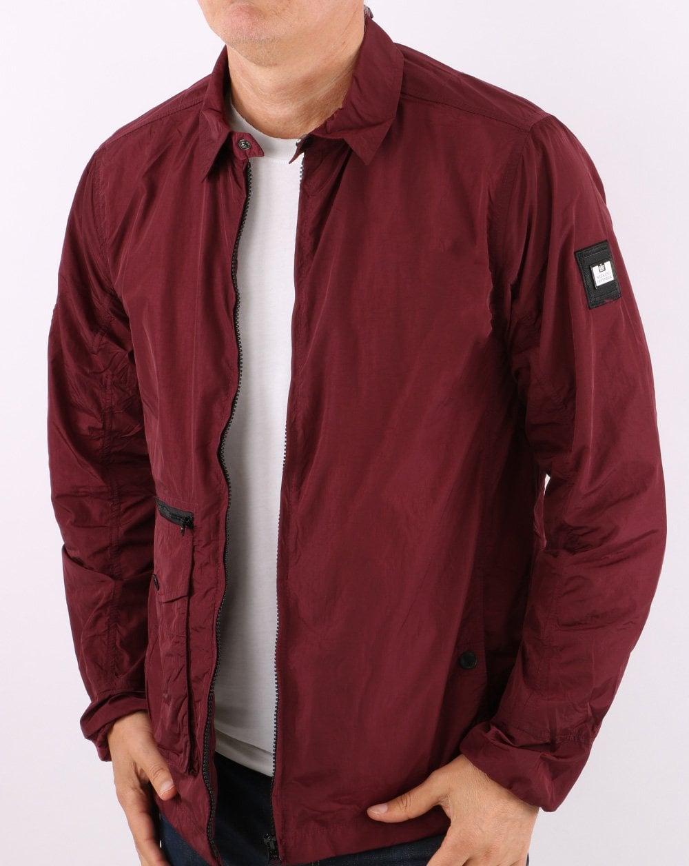 Weekend Offender Vinnie Overshirt Burgundy