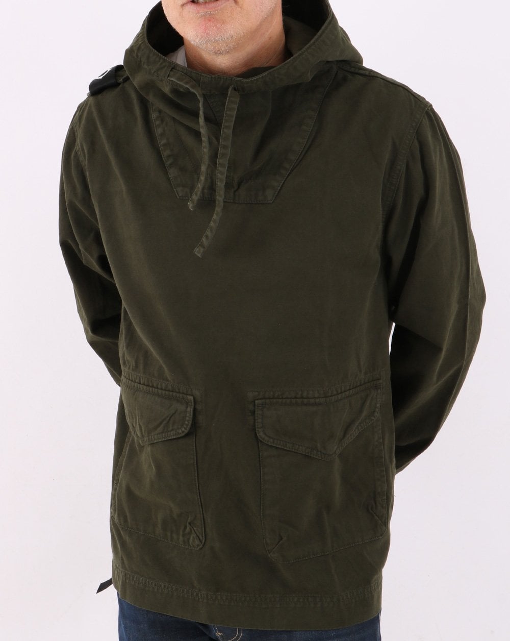 Ma.strum Overhead Hooded Smock Green