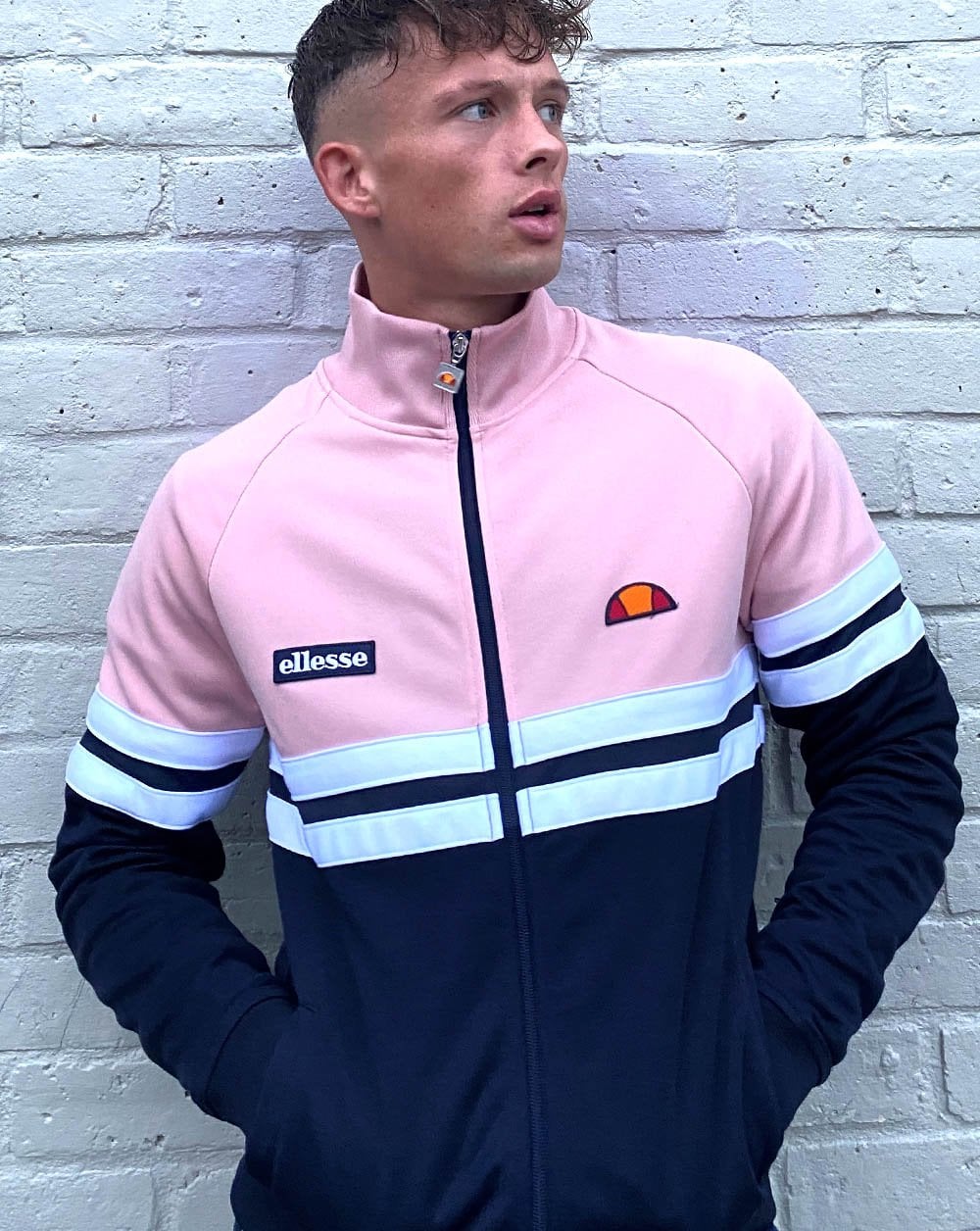 Ellesse Rimini Track Top Navy / Pink