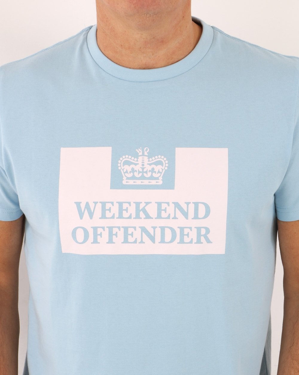 Weekend Offender Prison T-shirt Sky Blue