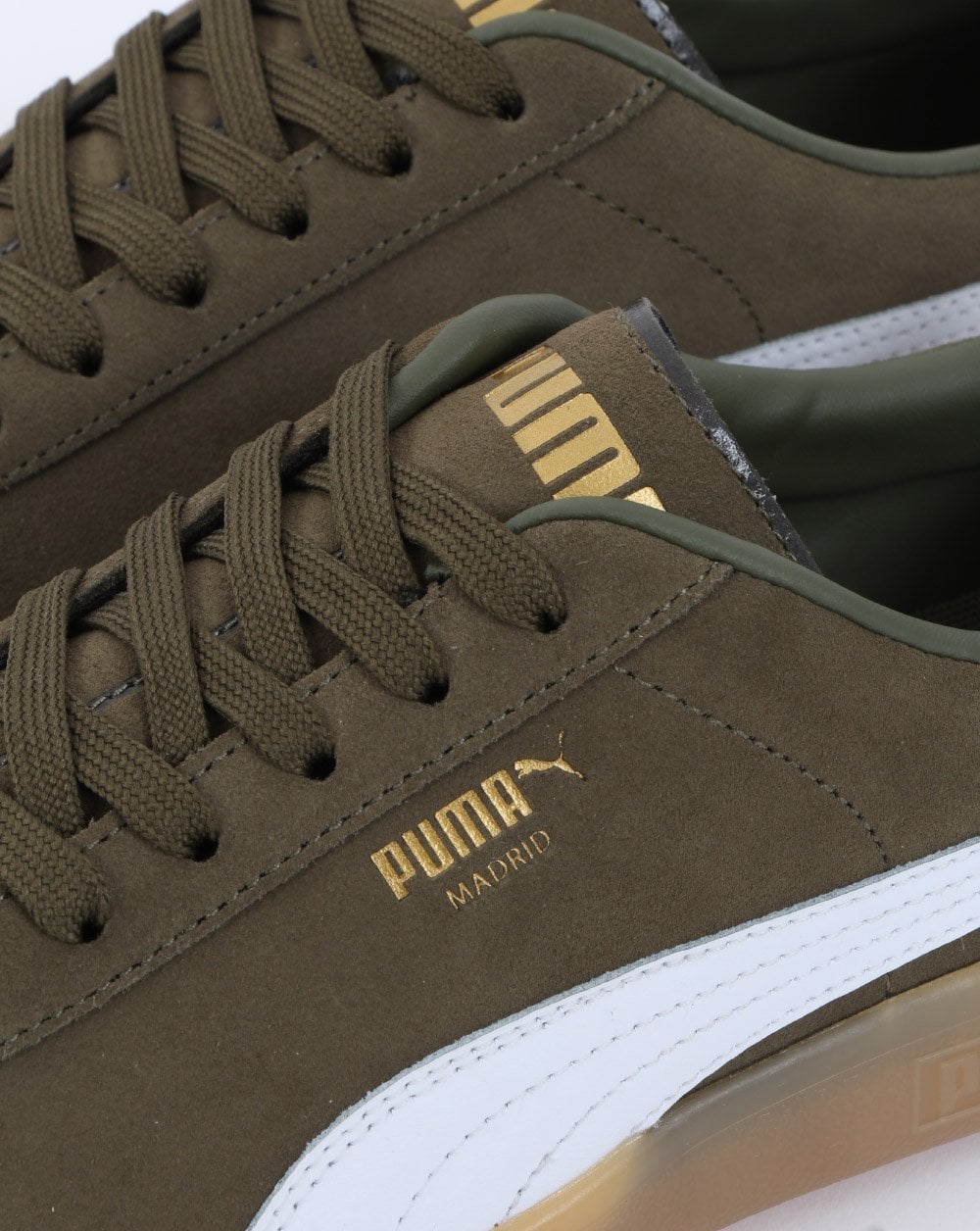 Puma Madrid Trainer Olive Green/white