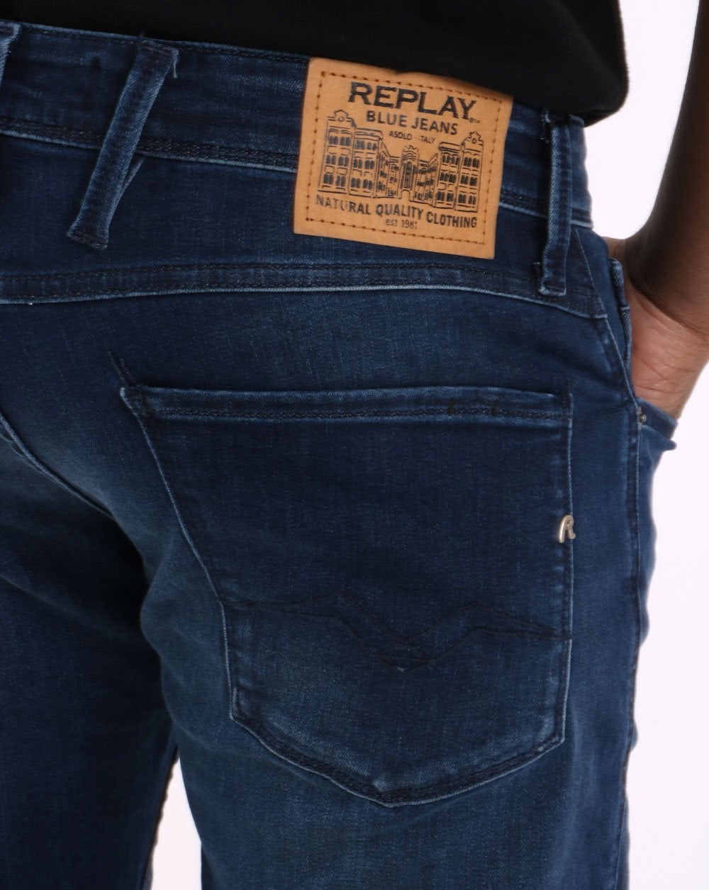 Replay Anbass Slim Fit Jeans Dark Blue