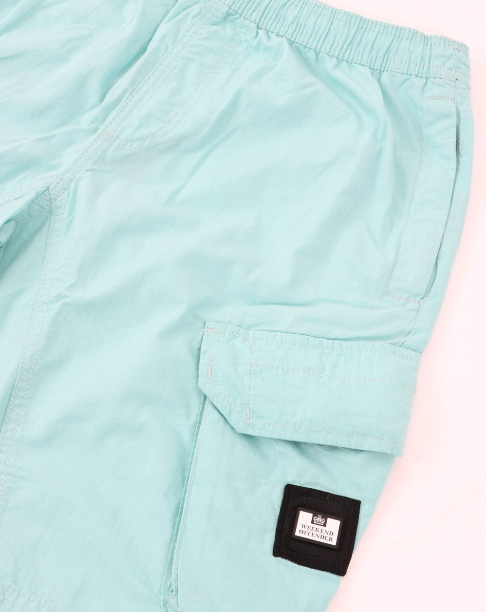 Weekend Offender Ripstop Cargo Shorts Aqua