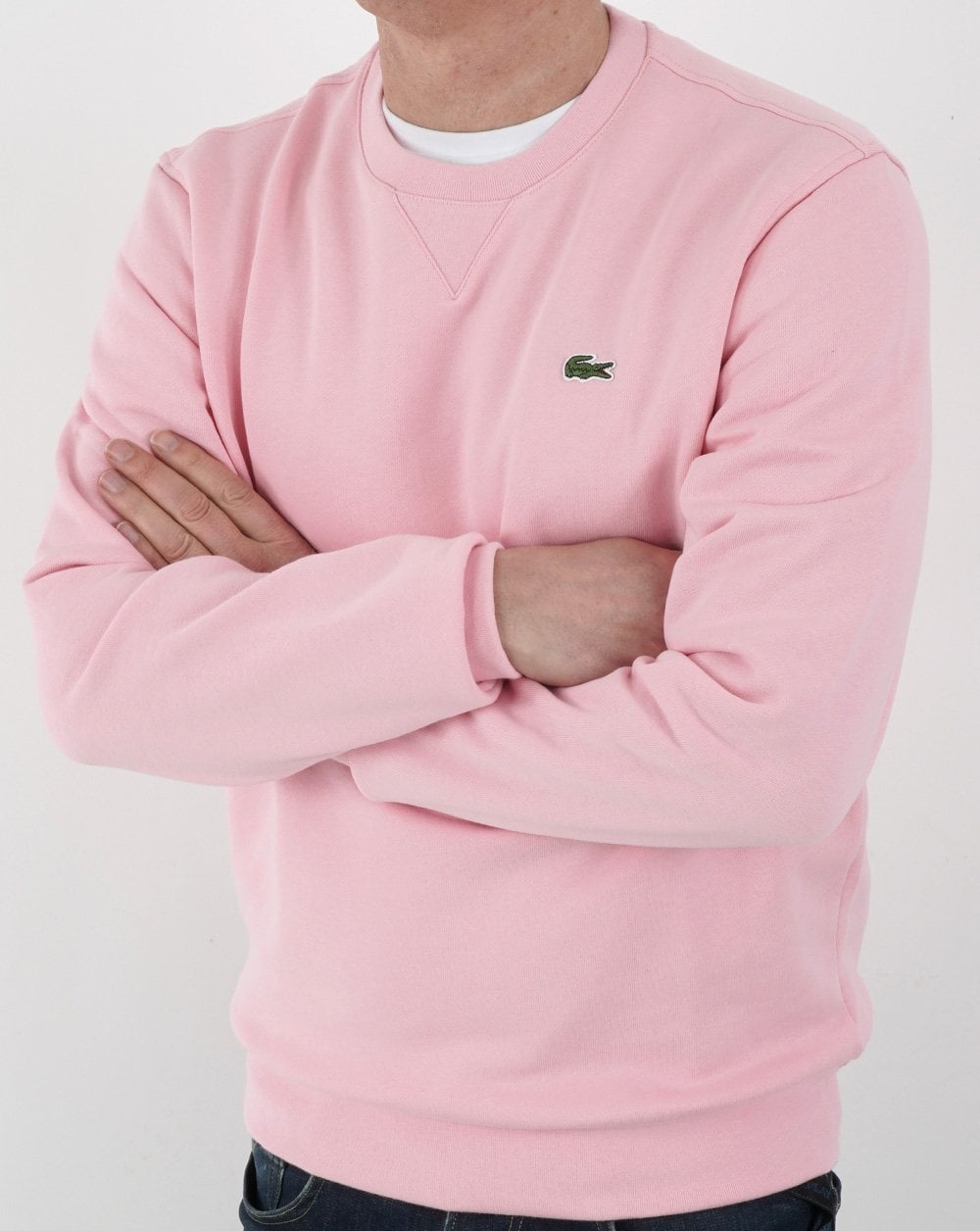 Lacoste Crew Neck Sweatshirt Pink