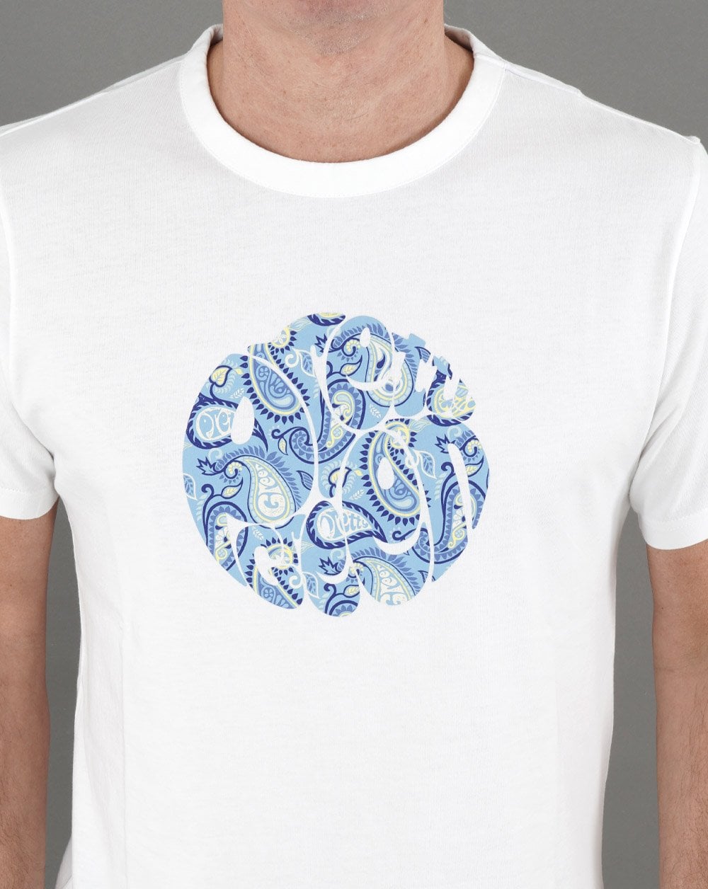 Pretty Green Paisley Logo T-shirt White
