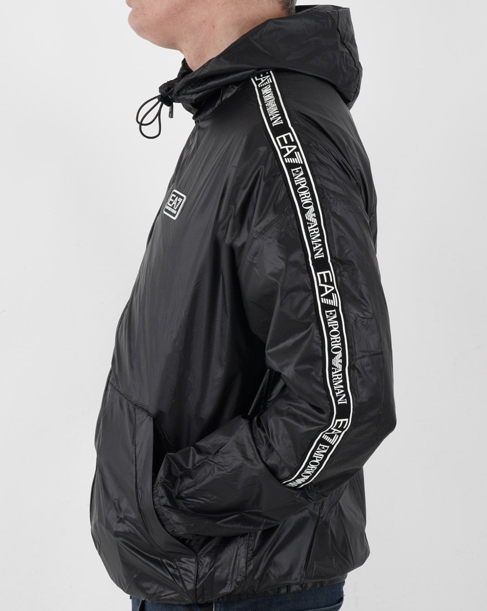 Emporio Armani EA7 Tape Logo Jacket Black