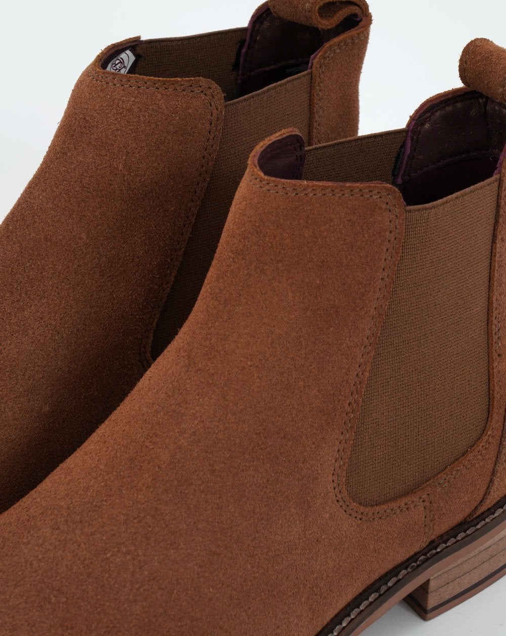 London Brogues Suede Chelsea Boot Tan