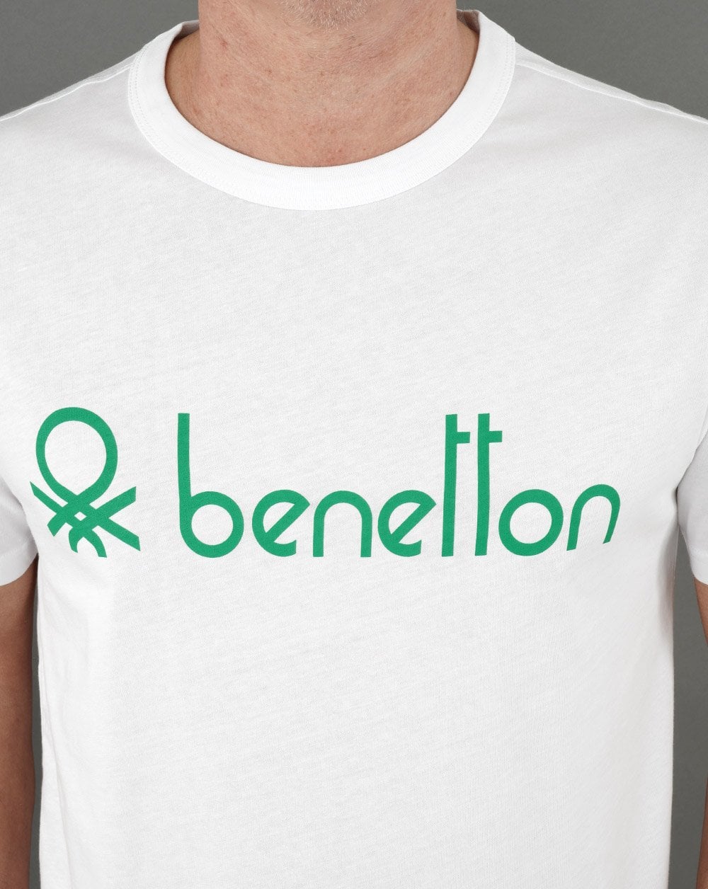 Benetton Large Logo T-shirt White