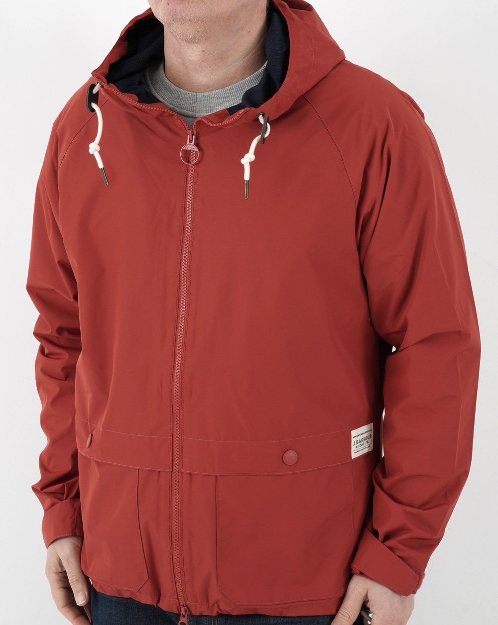 Barbour Begral Showerproof Jacket Burnt Red