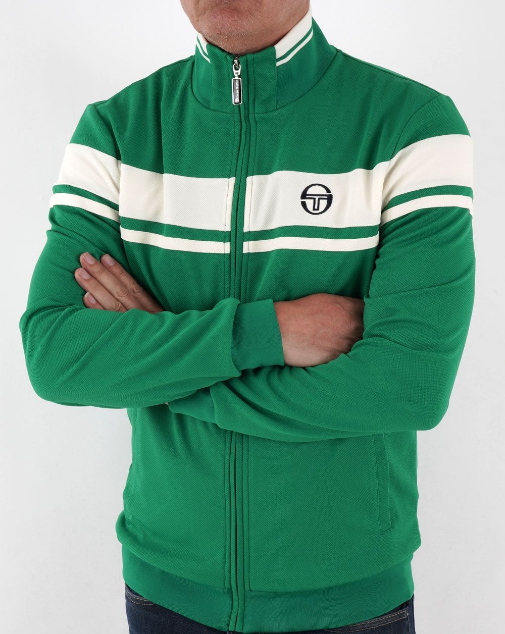Sergio Tacchini Masters Track Top Green/White