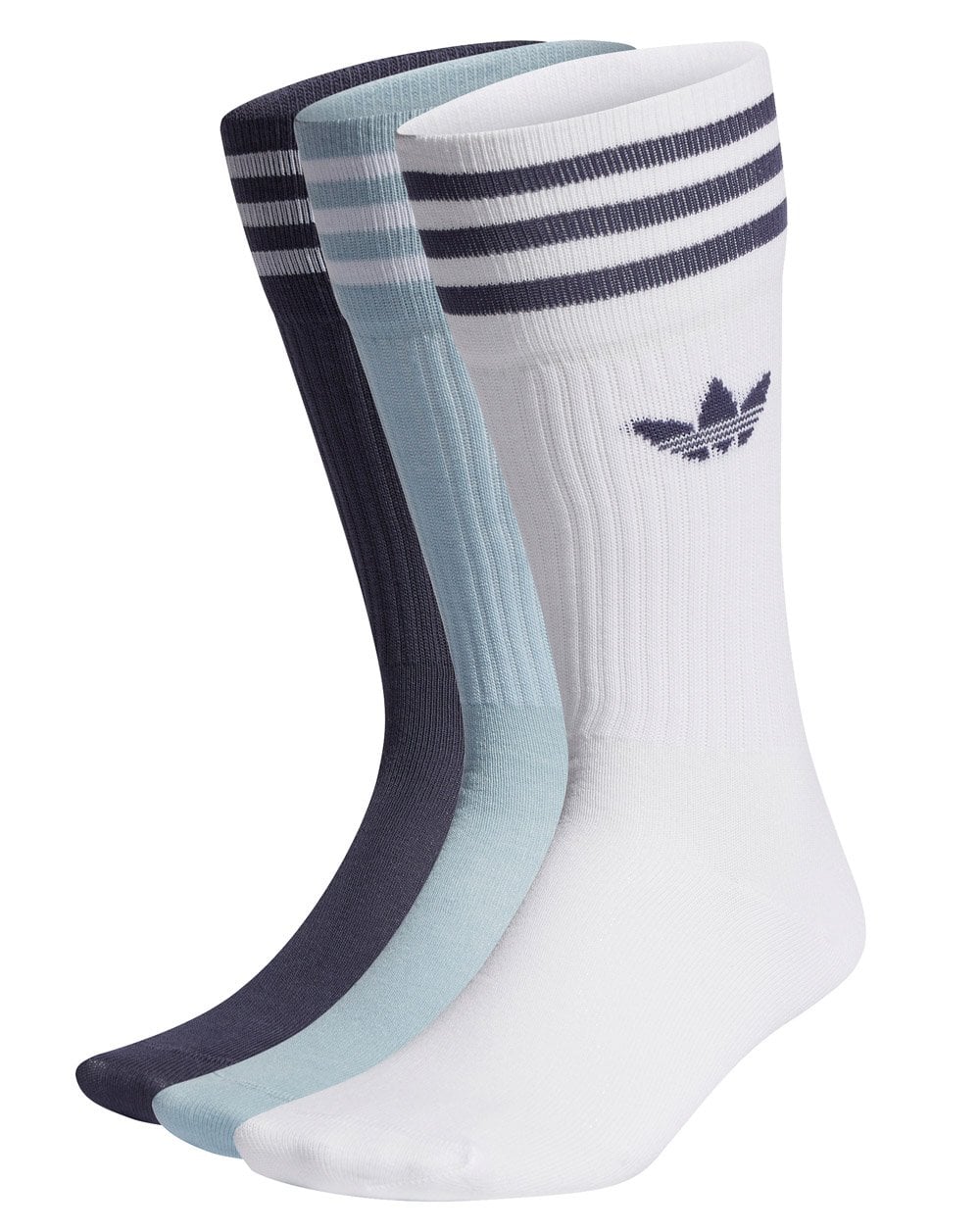 Adidas Originals Crew Socks 3 Pack White/Grey/Navy