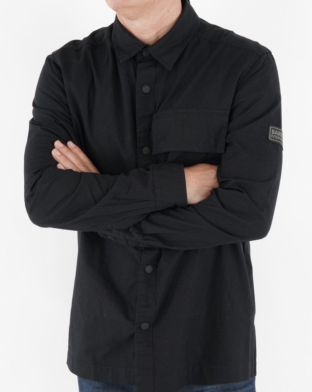 Barbour International Battery Overshirt Black