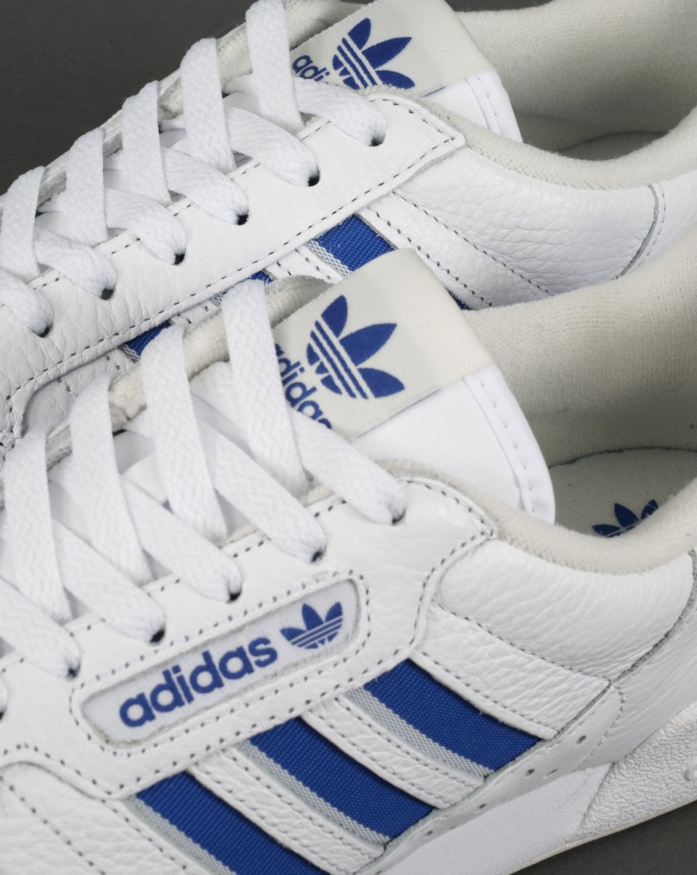 Adidas Continental 80 Stripes Trainers White/Blue