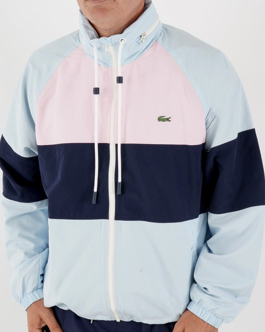 Lacoste Lacoste Chest Panel Windbreaker Sky/Navy/Pink