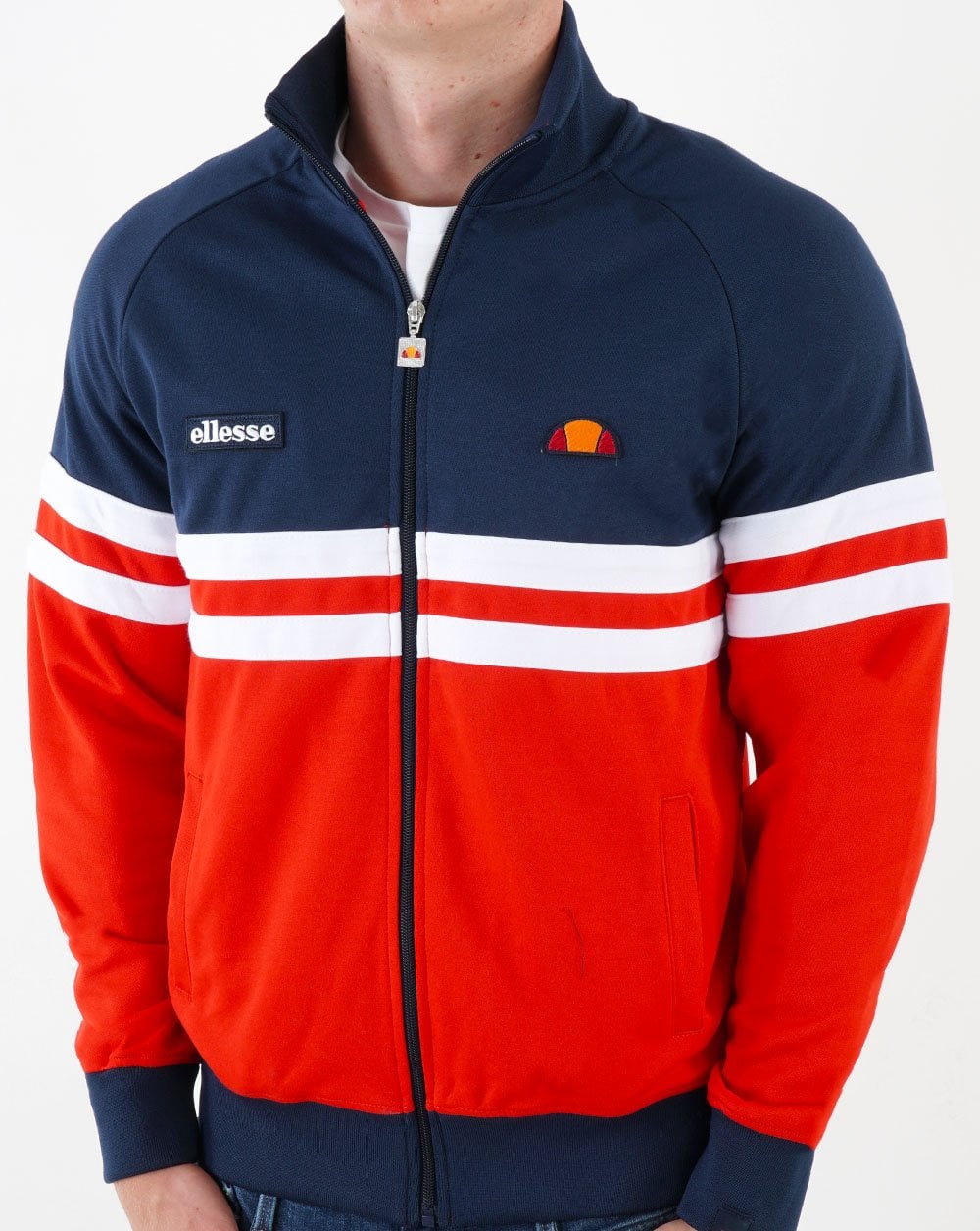 Ellesse Rimini Track Top Navy/Red/White