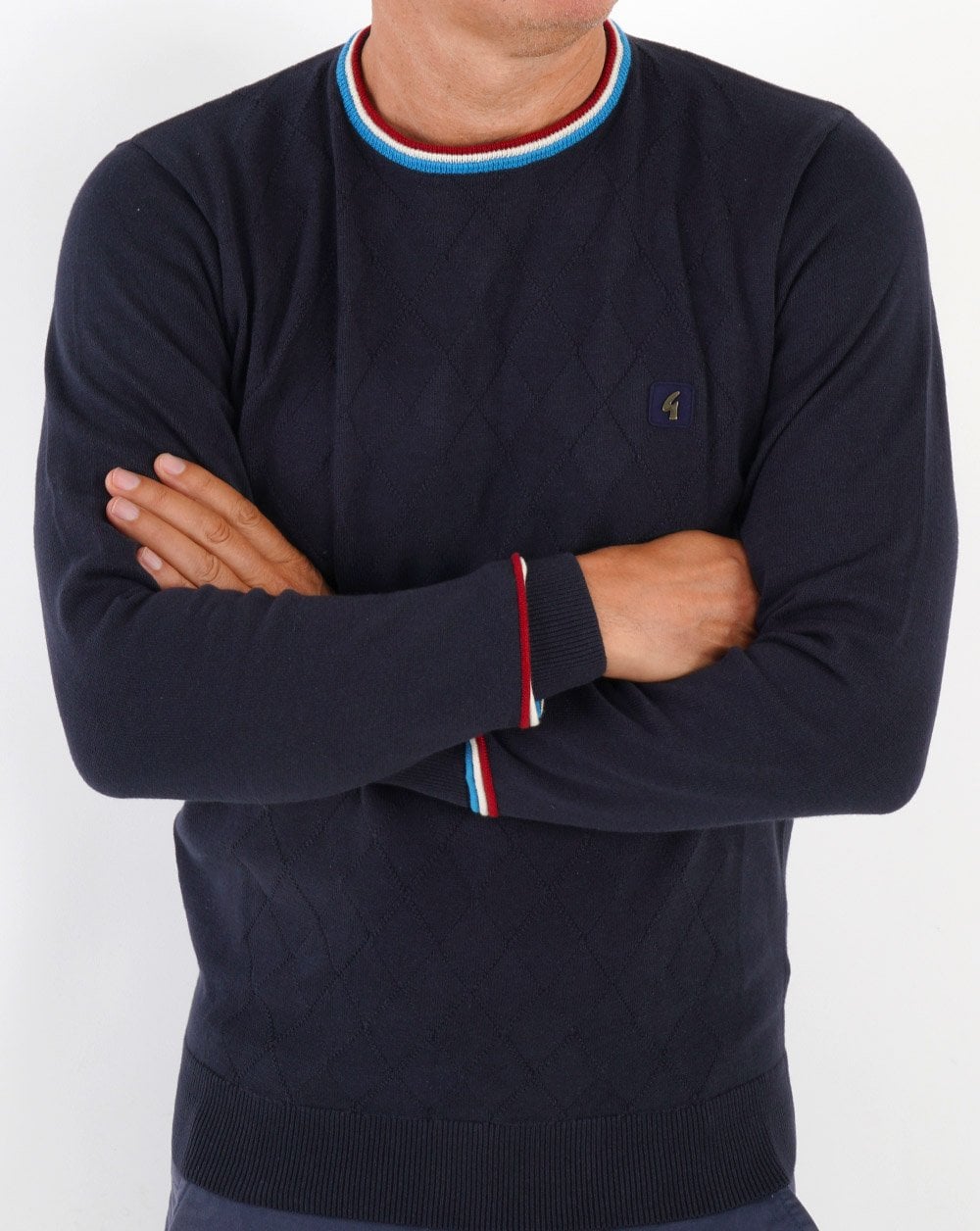 Gabicci Vintage Marlon Knitted Jumper Navy
