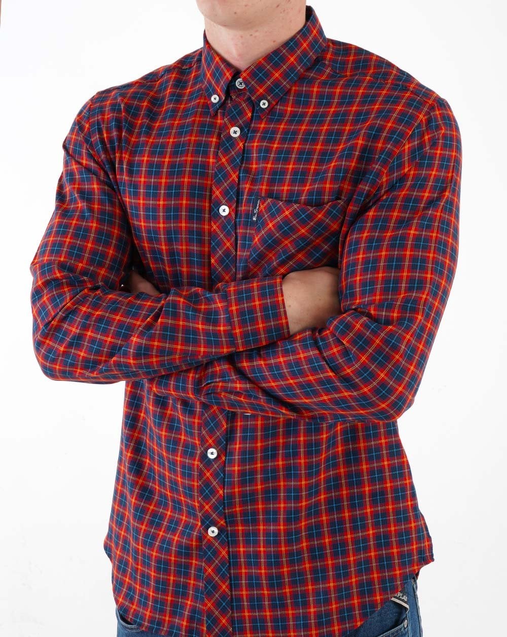 Ben Sherman House Tartan Shirt Red