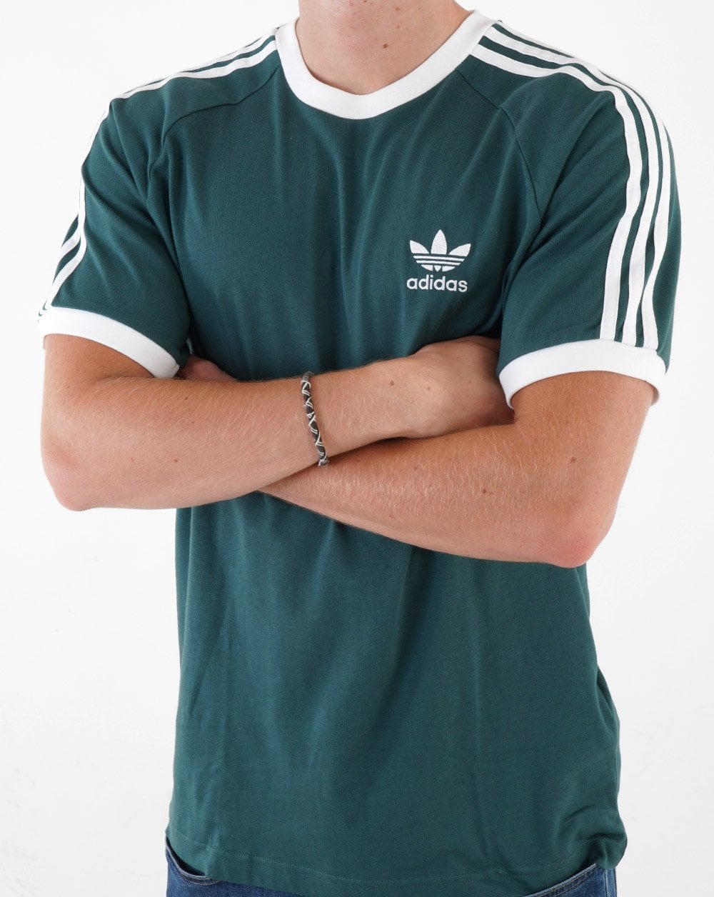 Adidas Originals 3 Stripes T Shirt Mineral Green