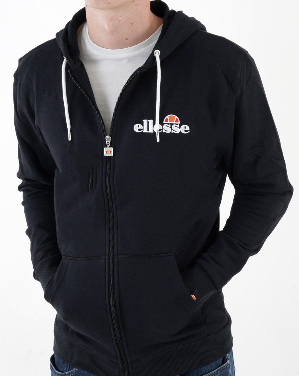 Ellesse Full Zip Hoody Black