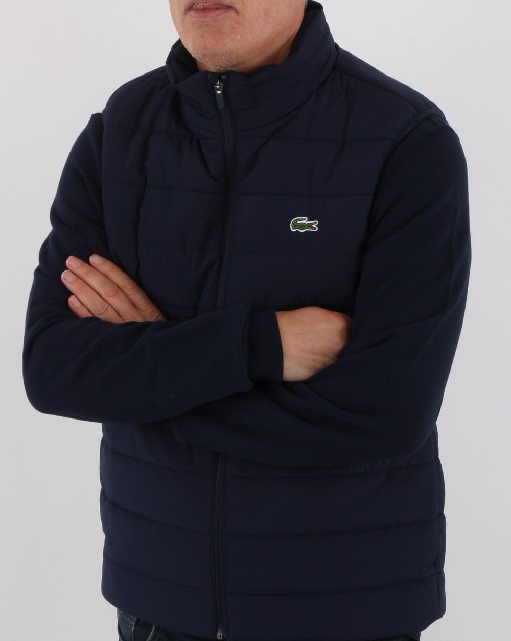 Lacoste Hooded Gilet Navy