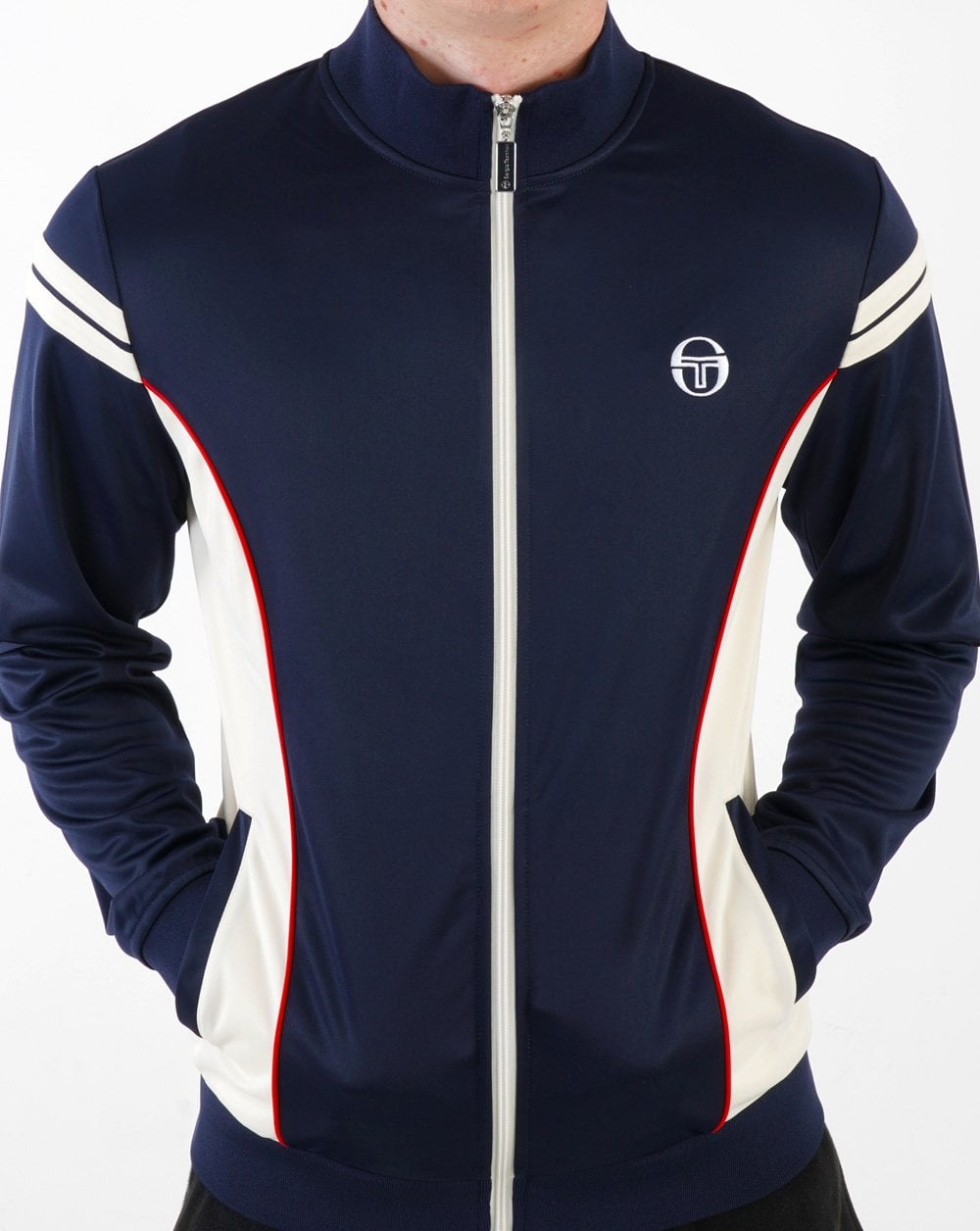 Sergio Tacchini Fjord Track Top Navy/Cream/Red