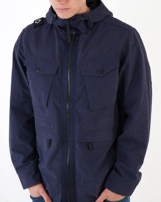 Ma.Strum Ma.strum Hooded Jacket Navy