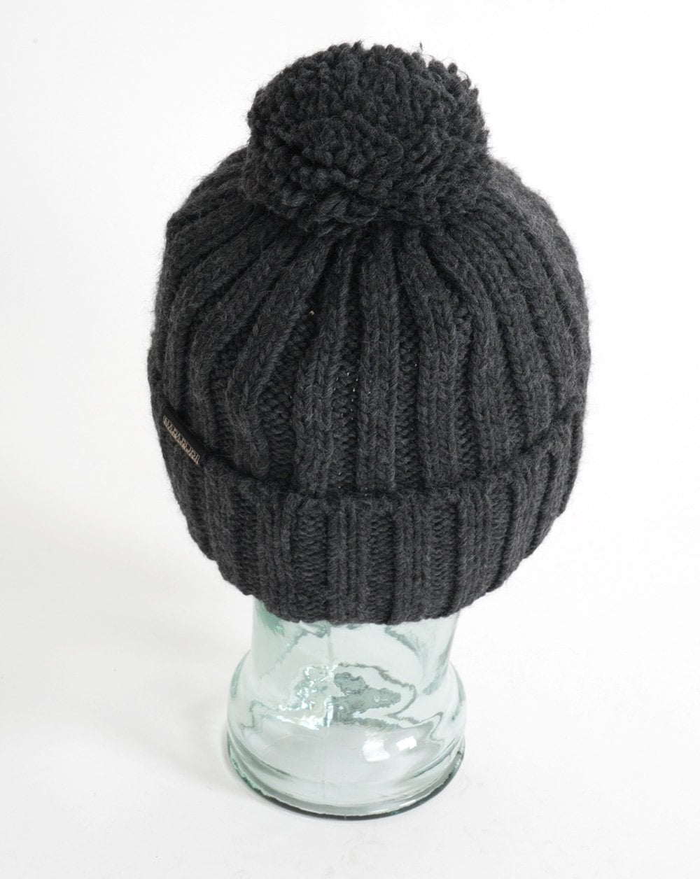 Napapijri Semiury Bobble Hat Dark Grey Melange