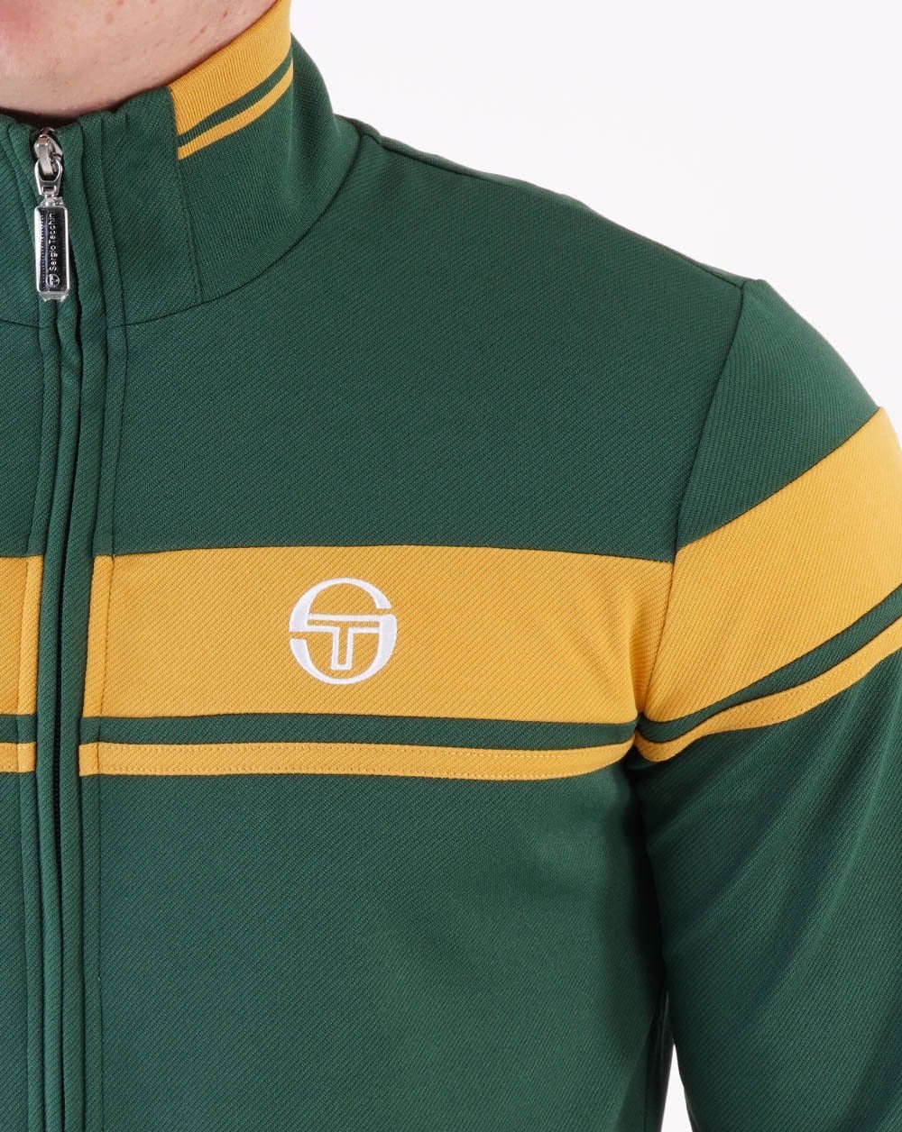 Sergio Tacchini Masters Track Top Dark Green/Gold
