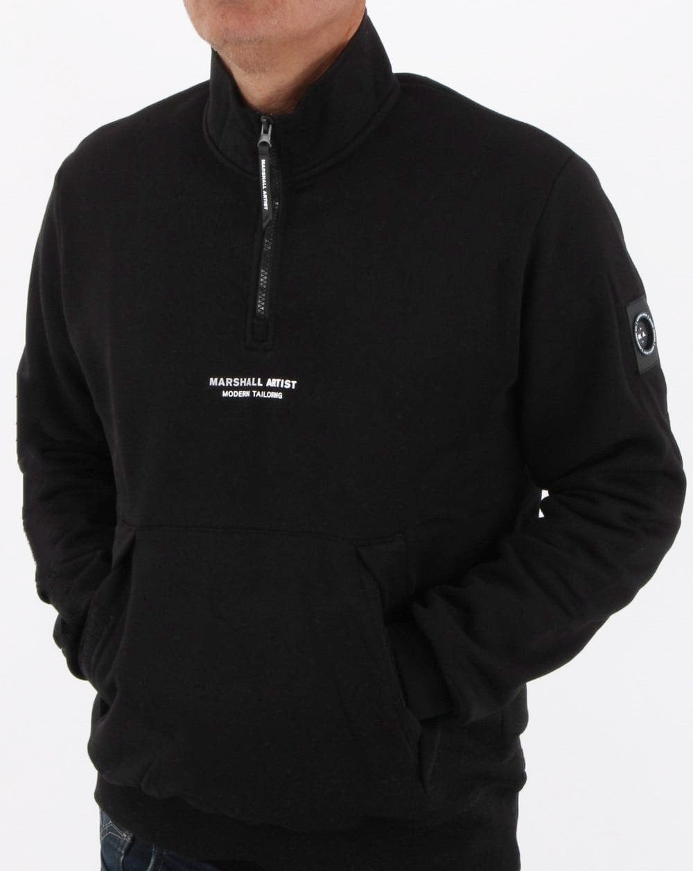 Marshall Artist Siren 1/4 Zip Sweat Black