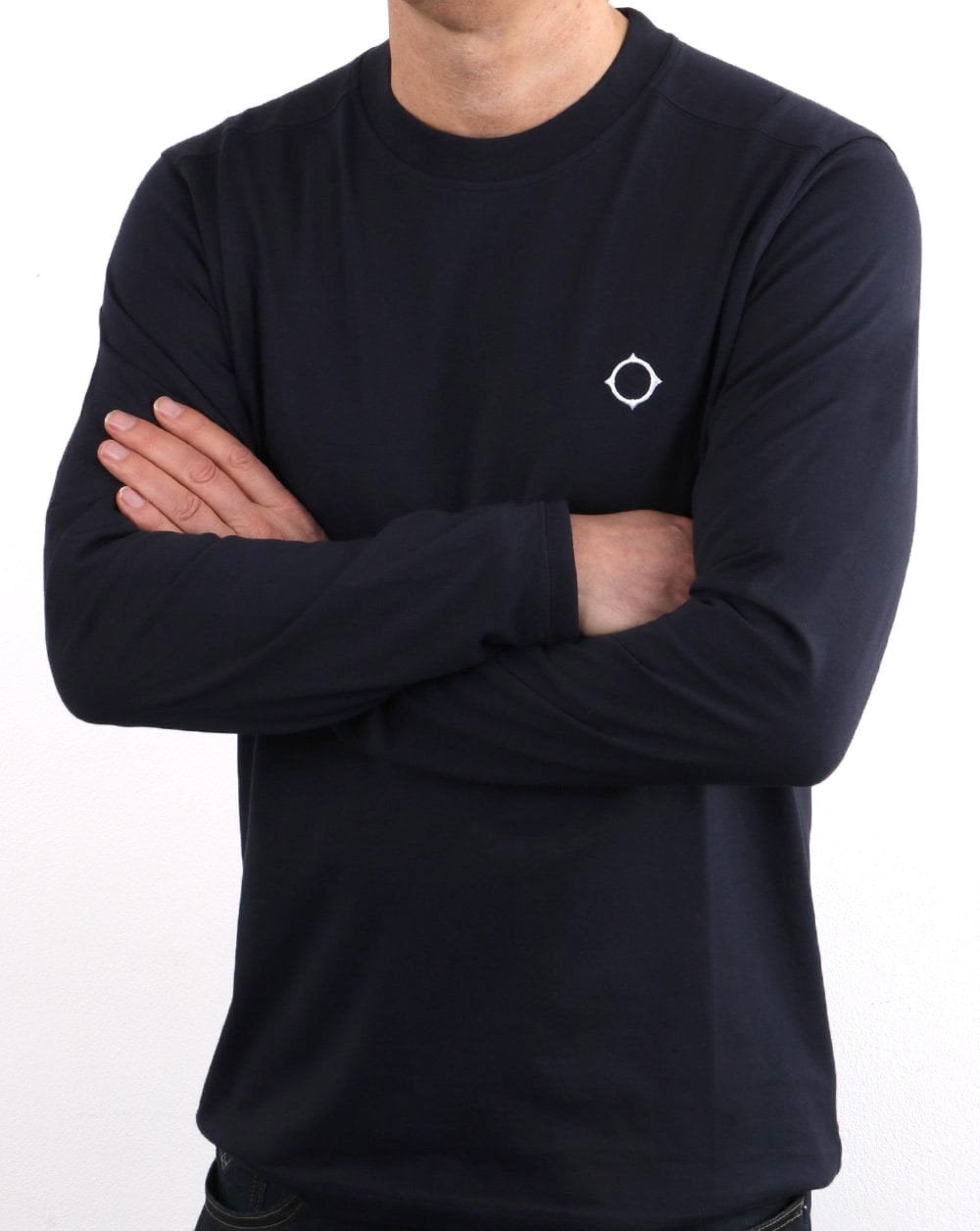 Ma.strum Long Sleeve Icon T-shirt Navy