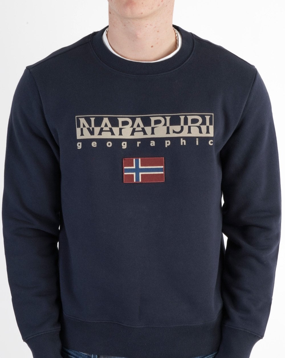 Napapijri Ayas Crew Neck Sweatshirt Navy Blue