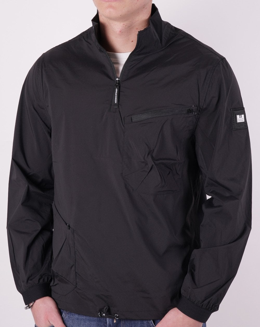 Weekend Offender Nunez 1/4 Zip Top Black