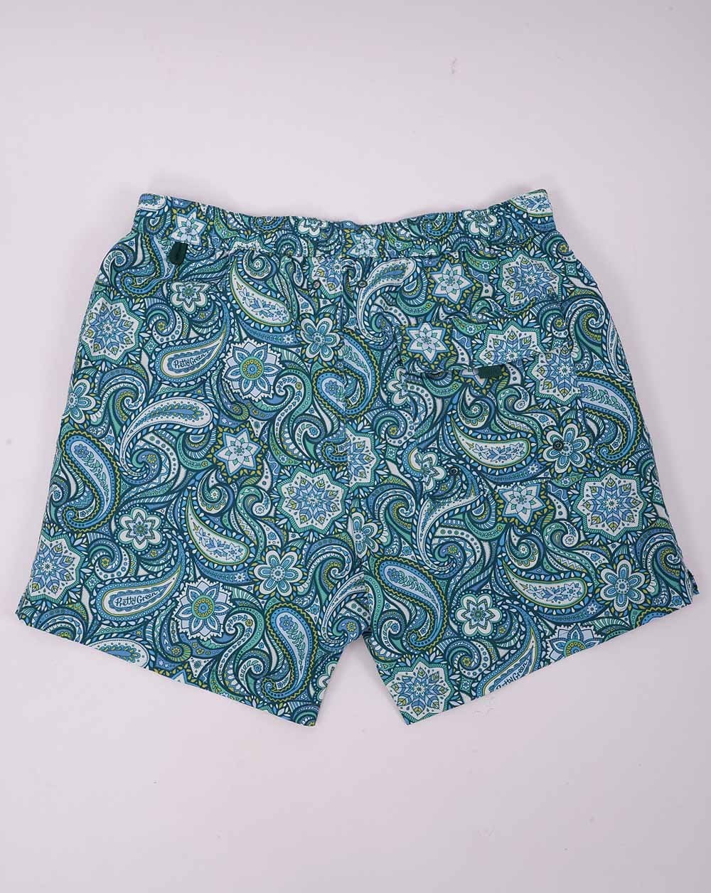 Pretty Green Itchycoo Paisley Swim Shorts Green